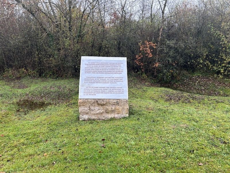 Fort de Souville Marker. Click for full size. Fort de Souville Marker image. Click for full size.