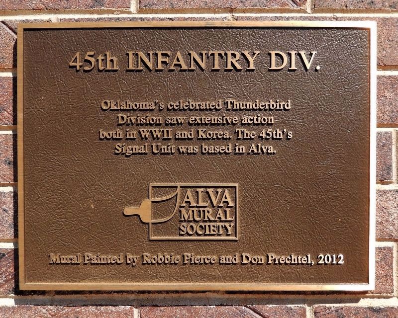 45th Infantry Division Marker. Click for full size. 45th Infantry Division Marker image. Click for full size.