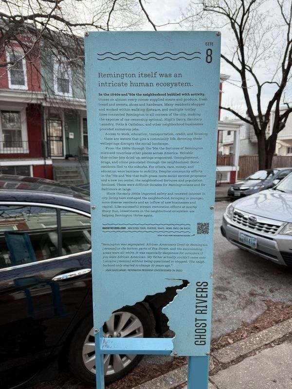Lorraine Ave Marker. Click for full size. Lorraine Ave Marker image. Click for full size.