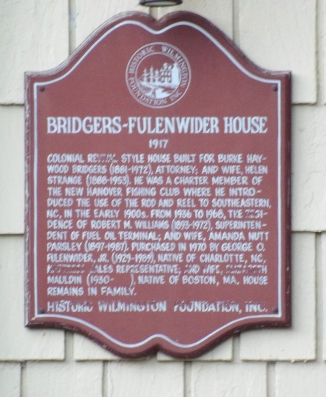 Bridgers-Fulenwider House Marker image. Click for full size.