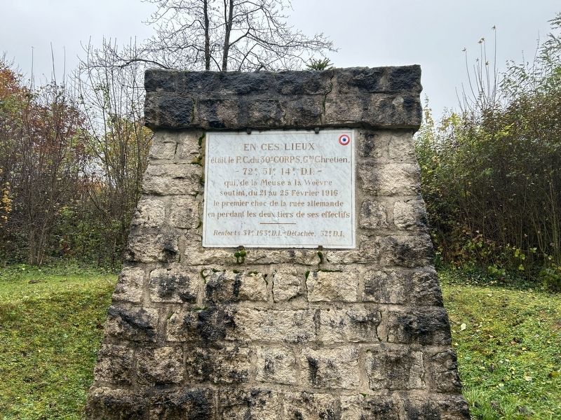 Command Post 30th Corps Marker. Click for full size. Command Post 30th Corps Marker image. Click for full size.
