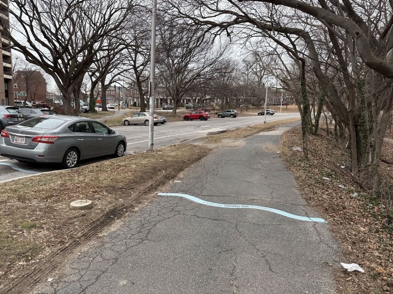 Wyman Park Dell at 29th St Marker Location image. Click for full size.