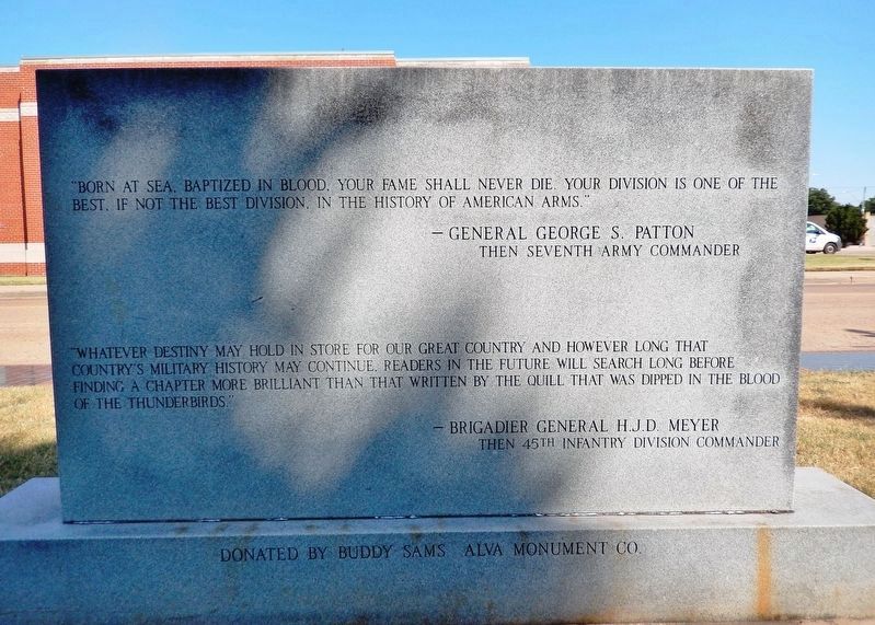 Thunderbirds Marker (<i>back/west side</i>). Click for full size. Thunderbirds Marker (<i>back/west side</i>) image. Click for full size.