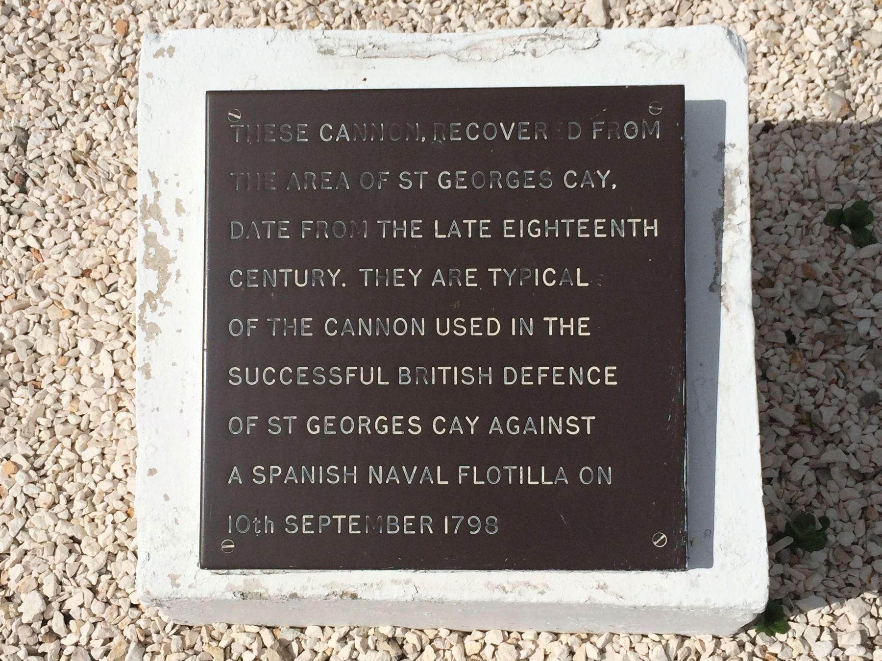 18th Century Cannon Marker. Click for full size. 18th Century Cannon Marker image. Click for full size.