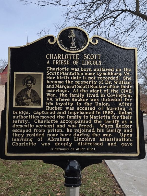 Charlotte Scott Marker. Click for full size. Charlotte Scott Marker image. Click for full size.