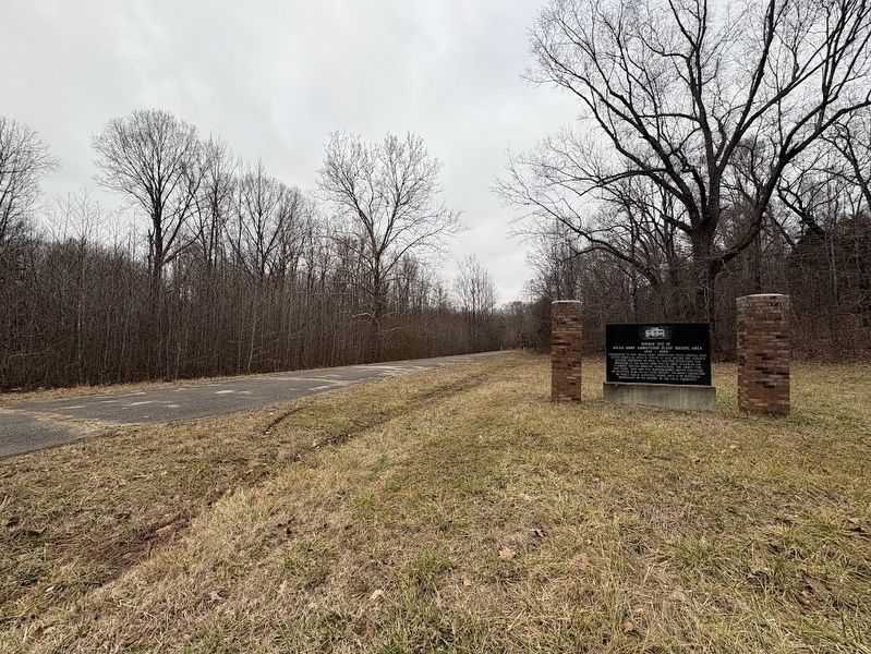 Former Site of Milan Army Ammunition Plant Housing Area Marker. Click for full size. Former Site of Milan Army Ammunition Plant Housing Area Marker image. Click for full size.