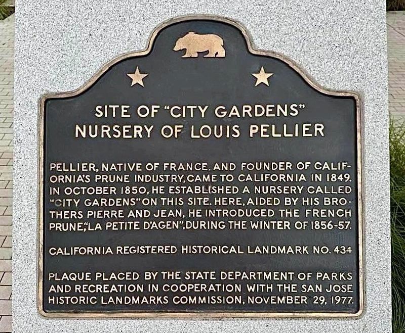 Nursery of Louis Pellier Marker. Click for full size. Nursery of Louis Pellier Marker image. Click for full size.