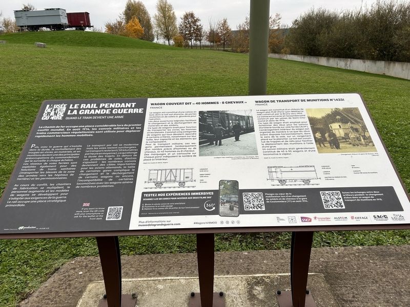 Le Rail Pendant la Grande Guerre Marker image. Click for full size.