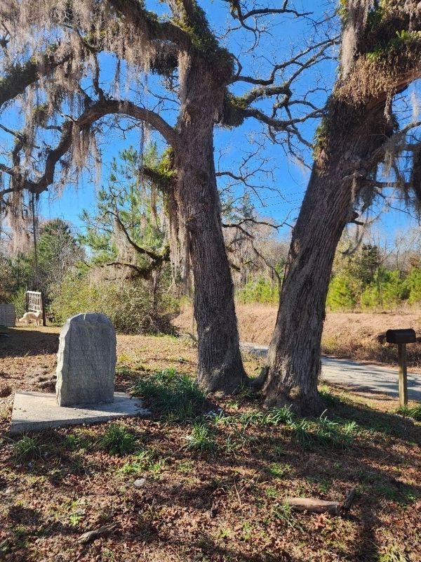 Jefferson Davis Campsite Marker. Click for full size. Jefferson Davis Campsite Marker image. Click for full size.