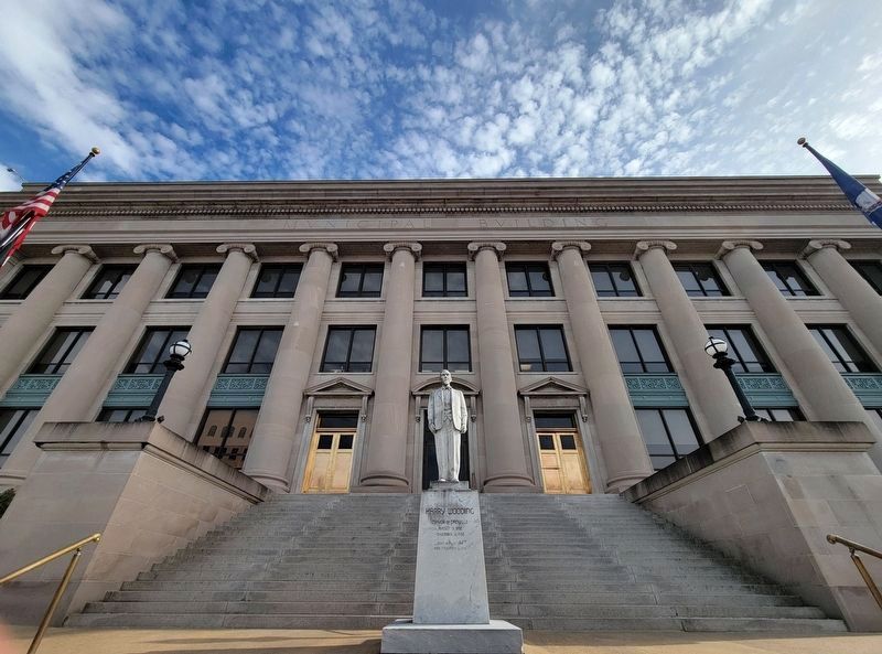Harry Wooding Marker and Municipal Building image. Click for full size.