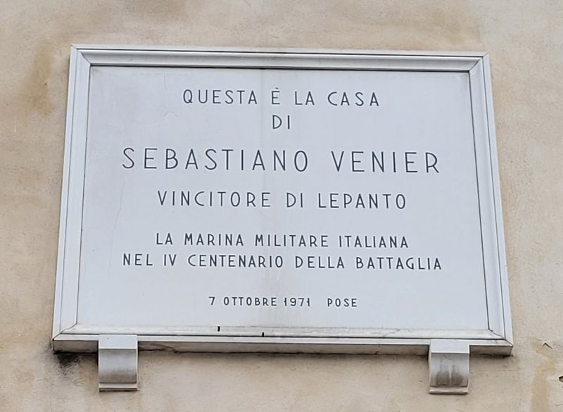Sebastiano Venier Marker image. Click for full size.