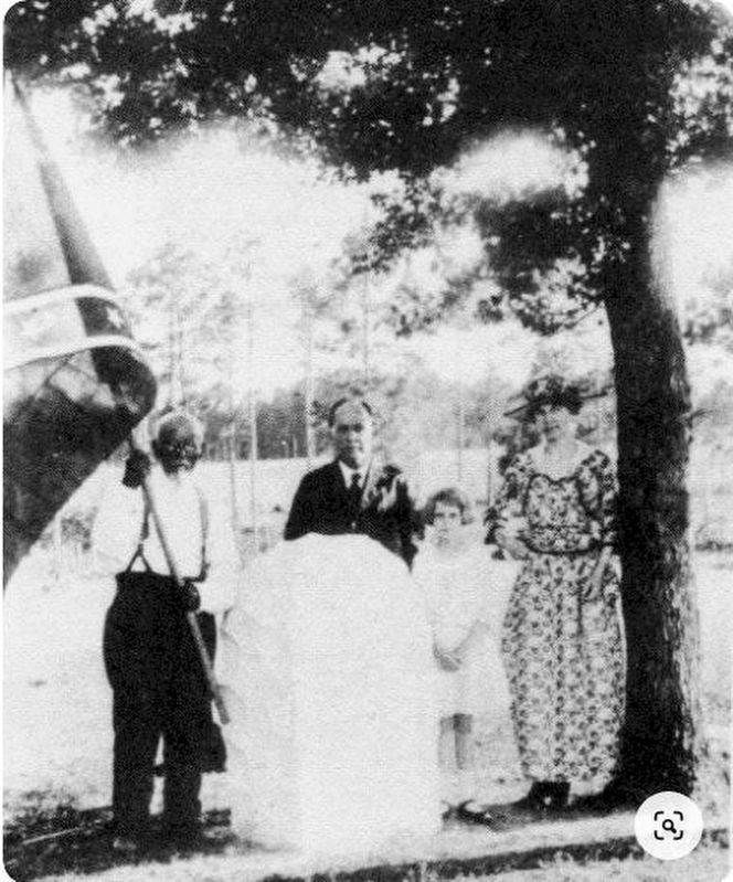 Dedication of Marker with Uncle John Davis at left. Click for full size. Dedication of Marker with Uncle John Davis at left image. Click for full size.