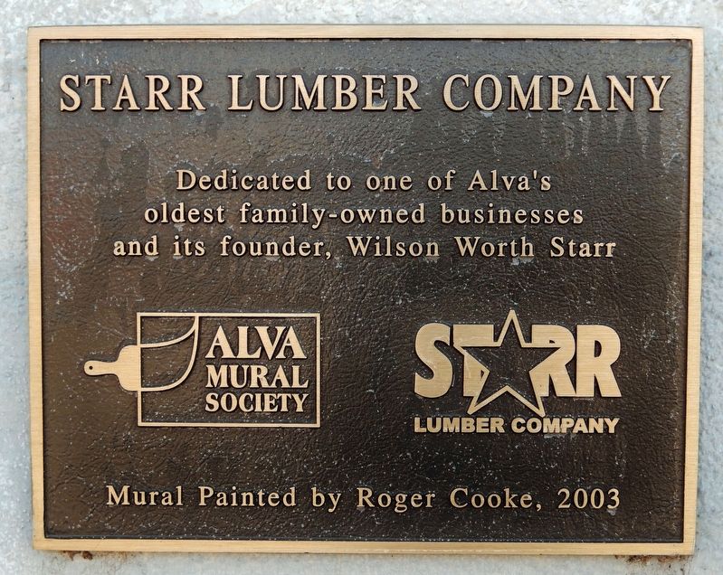 Starr Lumber Company Marker. Click for full size. Starr Lumber Company Marker image. Click for full size.