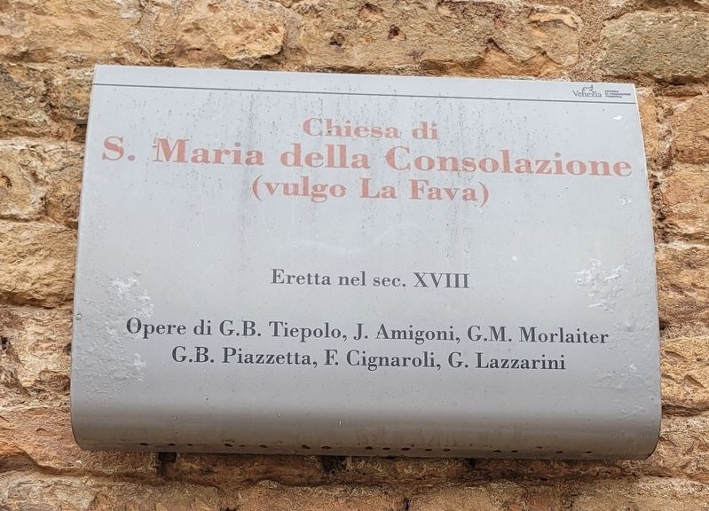 Chiesa di S. Maria della Consolazione (vulgo La Fava) Marker image. Click for full size.