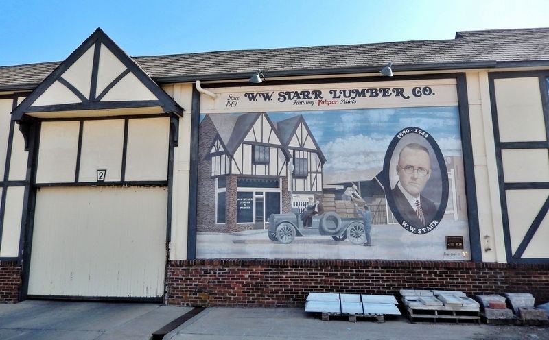 Starr Lumber Company Mural & Marker. Click for full size. Starr Lumber Company Mural & Marker image. Click for full size.