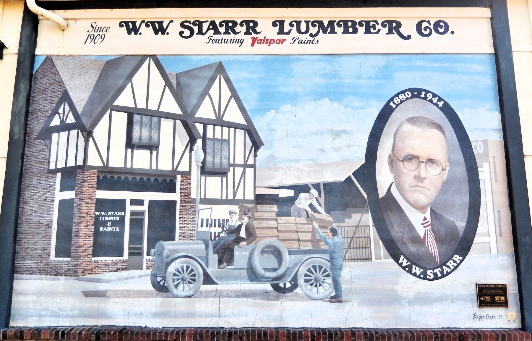 Starr Lumber Company Mural. Click for full size. Starr Lumber Company Mural image. Click for full size.