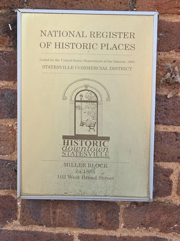 Miller Block Marker. Click for full size. Miller Block Marker image. Click for full size.