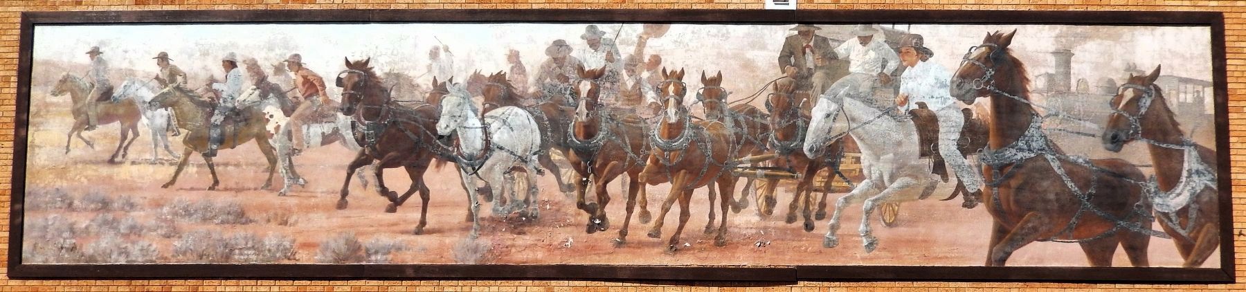 The Run, September 16, 1893 Mural. Click for full size. The Run, September 16, 1893 Mural image. Click for full size.