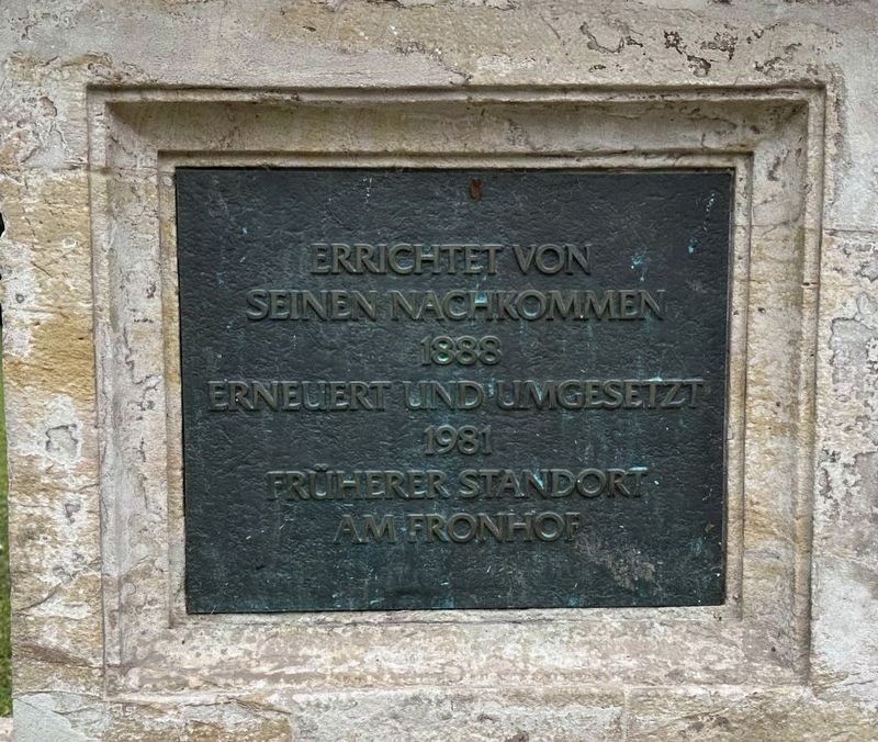 Johann Winter von Güldenbronn memorial - rear panel. Click for full size. Johann Winter von Güldenbronn memorial - rear panel image. Click for full size.