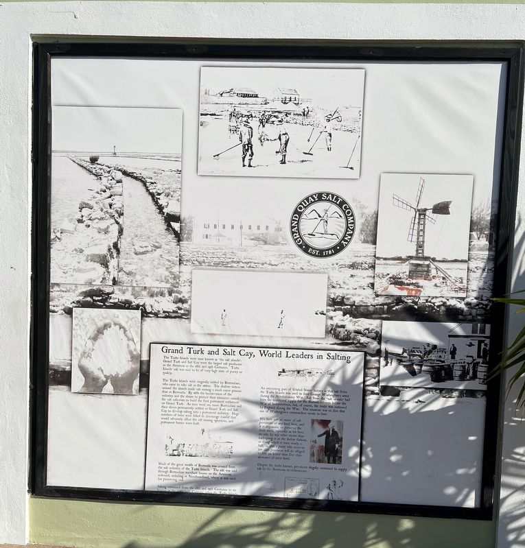 Grand Turk and Salt Cay, World Leaders in Salting Marker. Click for full size. Grand Turk and Salt Cay, World Leaders in Salting Marker image. Click for full size.