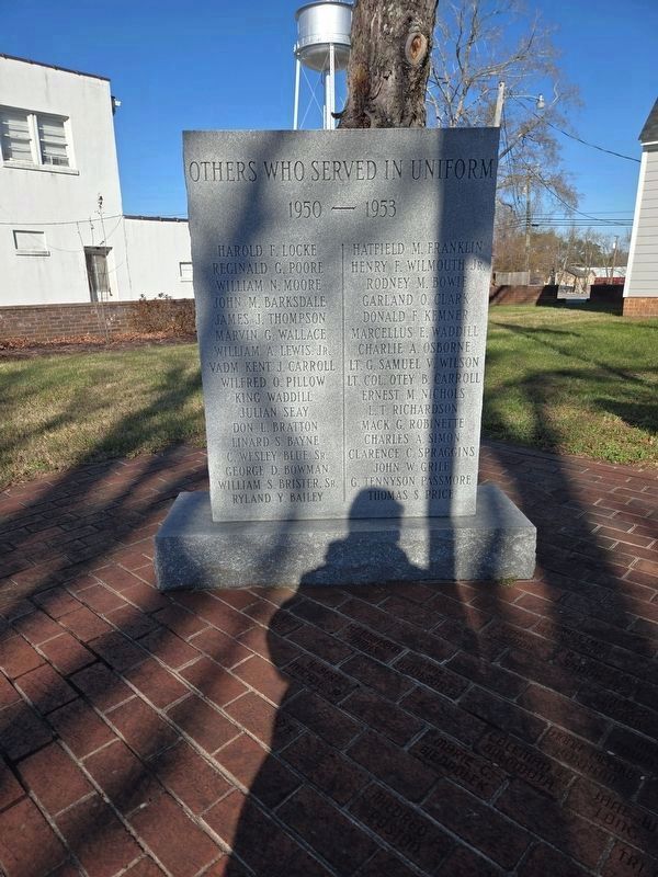 Keysville Korean Memorial (left panel). Click for full size. Keysville Korean Memorial (left panel) image. Click for full size.