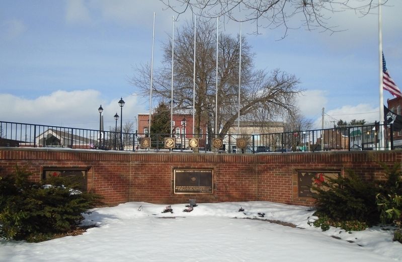 Mercer County WWII Memorial image. Click for full size.