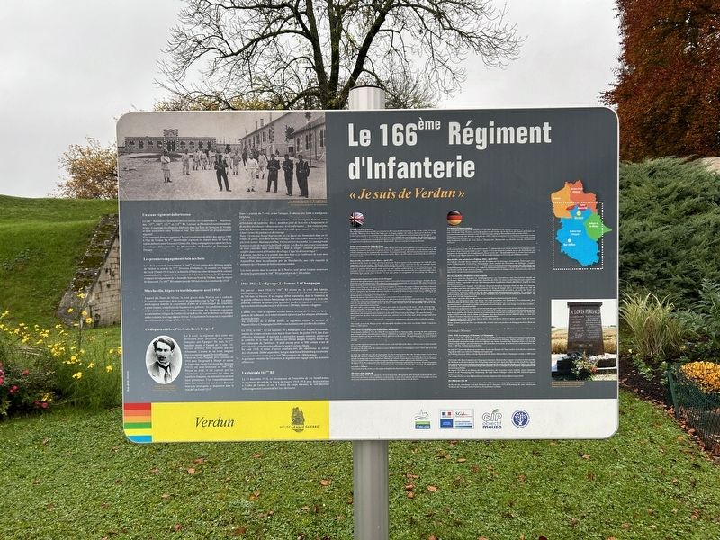 Le 166eme Régiment d'Infanterie Marker. Click for full size. Le 166eme Régiment d'Infanterie Marker image. Click for full size.
