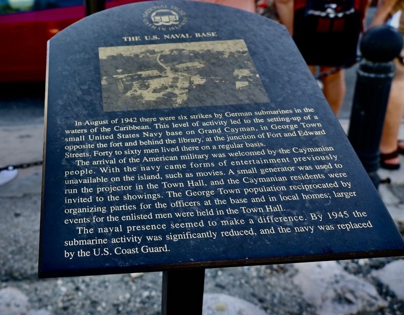 The U.S. Naval Base Marker. Click for full size. The U.S. Naval Base Marker image. Click for full size.