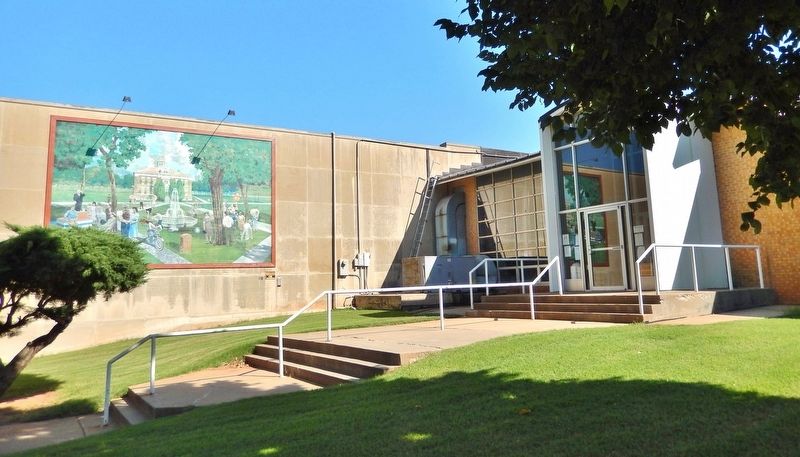 The Old Courthouse Mural & Marker. Click for full size. The Old Courthouse Mural & Marker image. Click for full size.