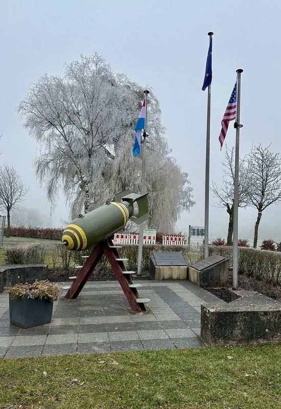 Aerial Bomb / Bomb d’Avion Marker - wide view. Click for full size. Aerial Bomb / Bomb d’Avion Marker - wide view image. Click for full size.
