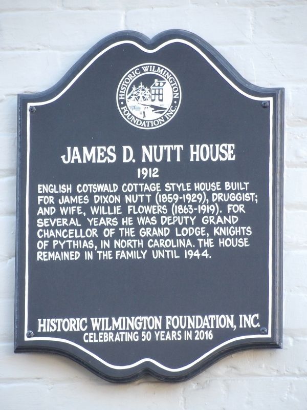 James D. Nutt House Marker. Click for full size. James D. Nutt House Marker image. Click for full size.