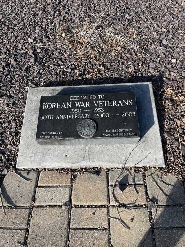 Dedicated to Korean War Veterans Marker image. Click for full size.