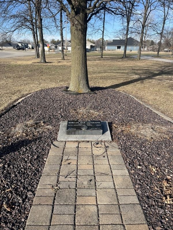 Dedicated to Korean War Veterans Marker image. Click for full size.