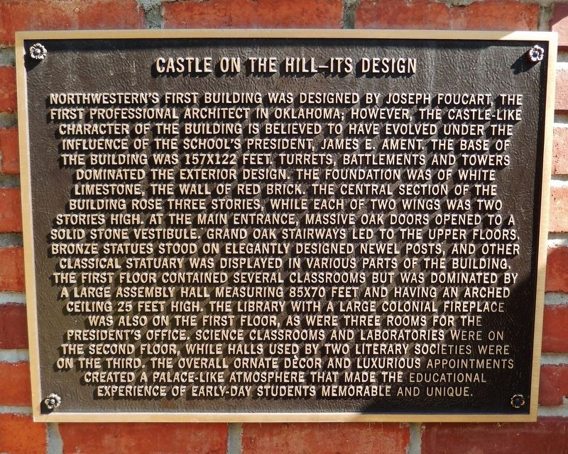 Castle on the Hill — Its Design Marker. Click for full size. Castle on the Hill — Its Design Marker image. Click for full size.