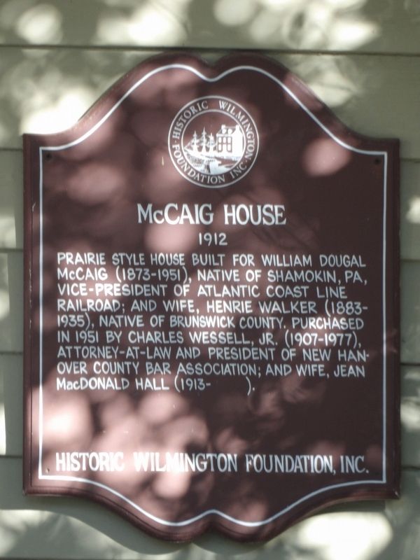 McCaig House Marker. Click for full size. McCaig House Marker image. Click for full size.