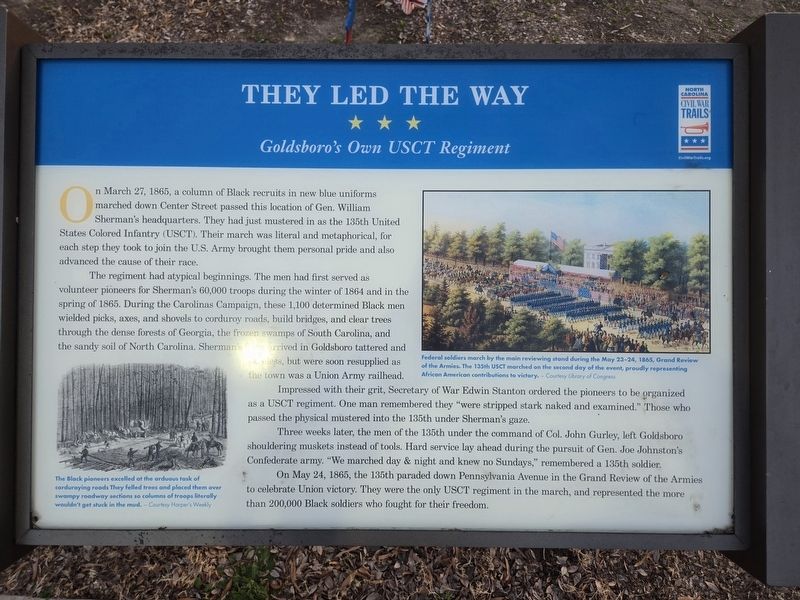 They Led the Way Marker. Click for full size. They Led the Way Marker image. Click for full size.