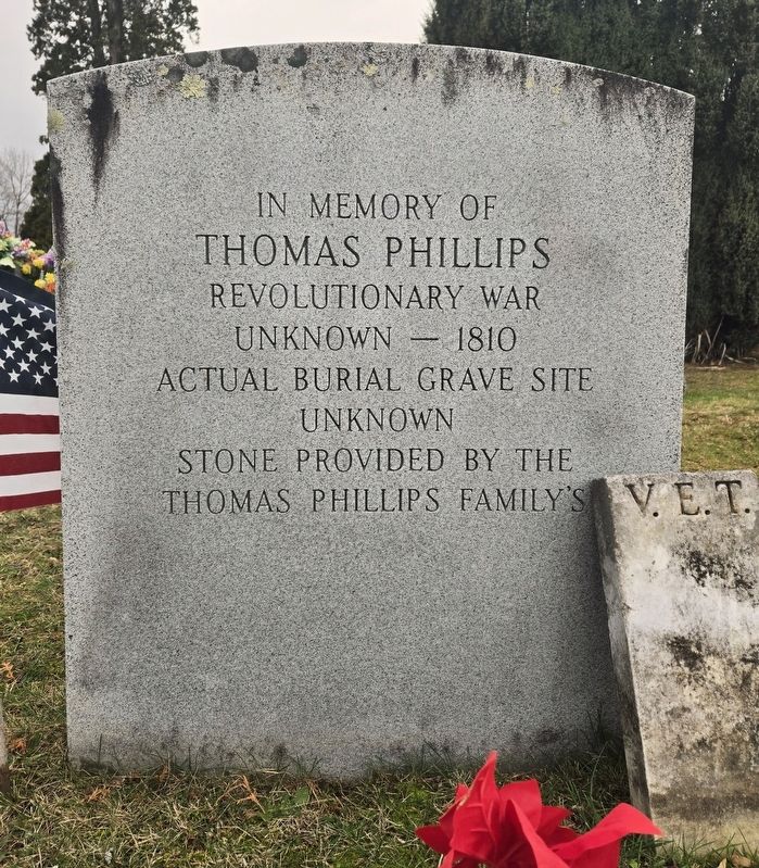 Thomas Phillips Marker. Click for full size. Thomas Phillips Marker image. Click for full size.