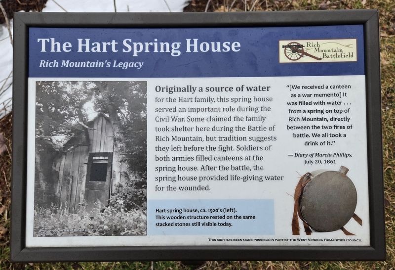 The Hart Spring House Marker image. Click for full size.