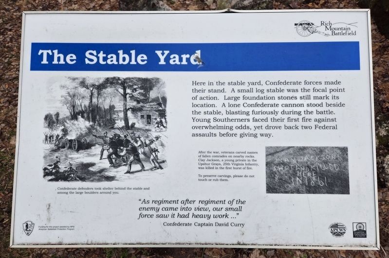 The Stable Yard Marker. Click for full size. The Stable Yard Marker image. Click for full size.