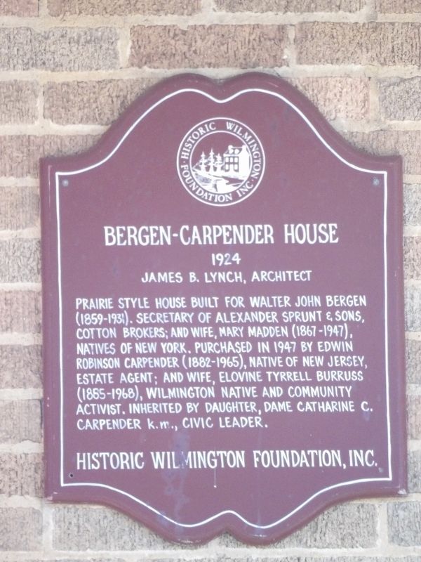 Bergen-Carpender House Marker. Click for full size. Bergen-Carpender House Marker image. Click for full size.