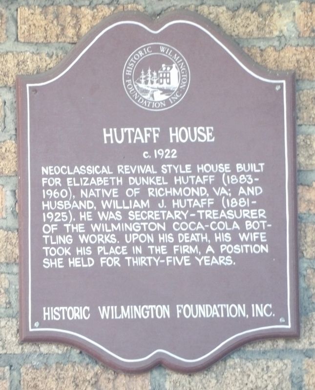 Hutaff House Marker. Click for full size. Hutaff House Marker image. Click for full size.