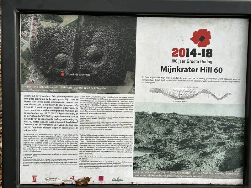 Mijnkrater Hill 60 Marker image. Click for full size.