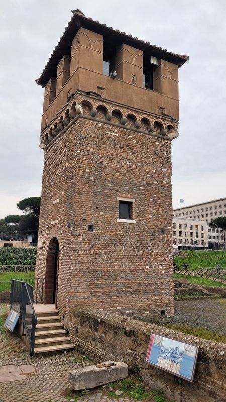 The Marker with the tower in the background. Click for full size. The Marker with the tower in the background image. Click for full size.