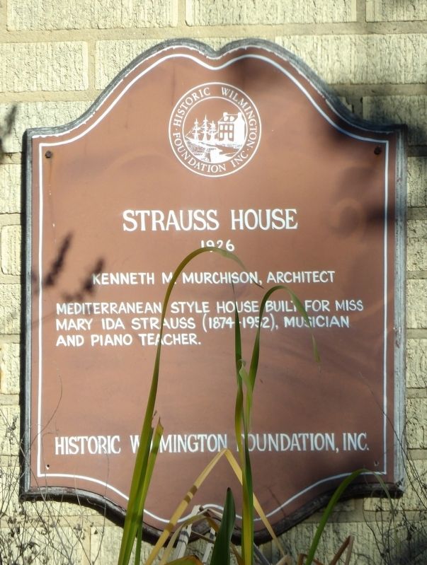 Strauss House Marker. Click for full size. Strauss House Marker image. Click for full size.