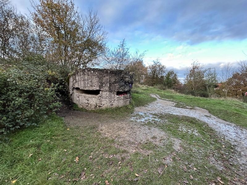 Former British Pillbox in the Crater image. Click for full size.