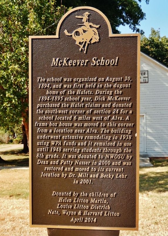 McKeever School Marker. Click for full size. McKeever School Marker image. Click for full size.