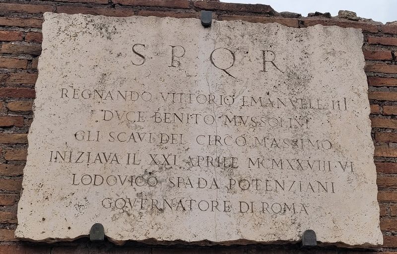 Circo Massimo Marker. Click for full size. Circo Massimo Marker image. Click for full size.