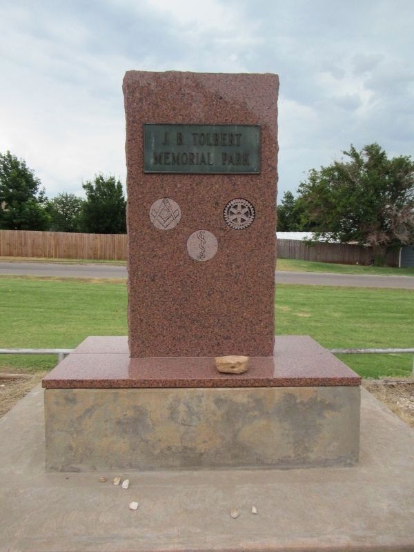 J.B. Tolbert, M.D. Marker Reverse. Click for full size. J.B. Tolbert, M.D. Marker Reverse image. Click for full size.