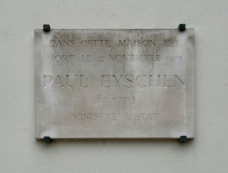 Paul Eyschen Marker. Click for full size. Paul Eyschen Marker image. Click for full size.