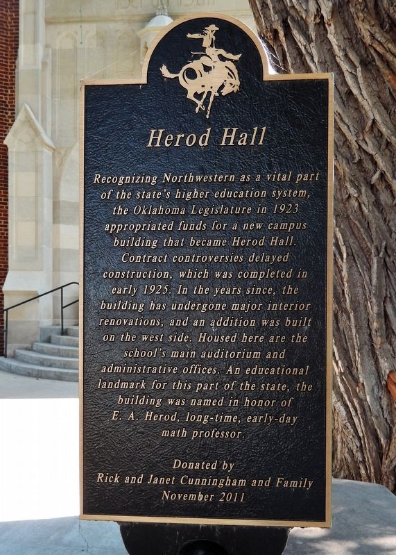 Herod Hall Marker image. Click for full size.